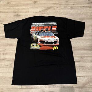 black nascar biffle 16 graphic tee oversized